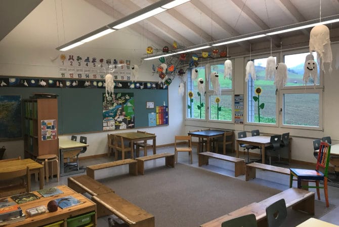 Schulzimmer der Unterstufe