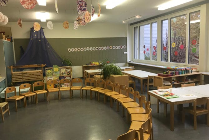 Kreis im Kindergarten