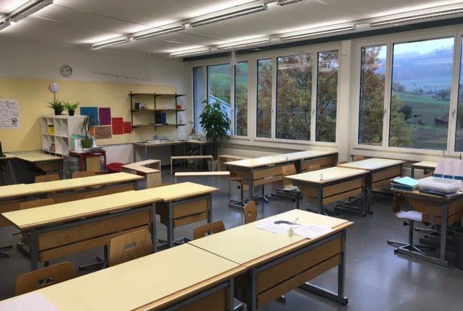 Schulzimmer der Mittelstufe