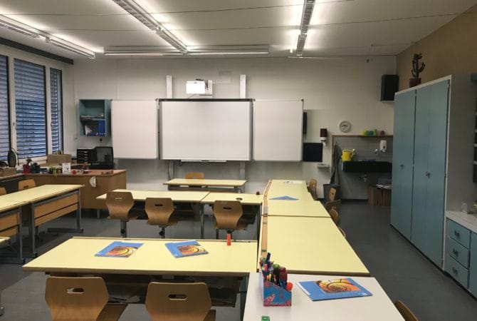 Schulzimmer der Mittelstufe