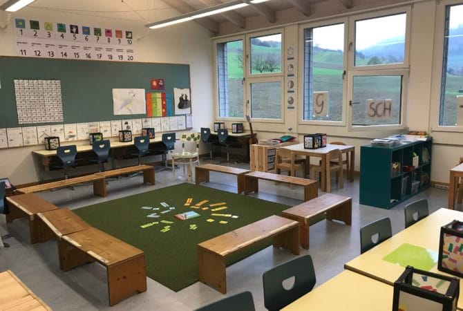 Schulzimmer der Unterstufe